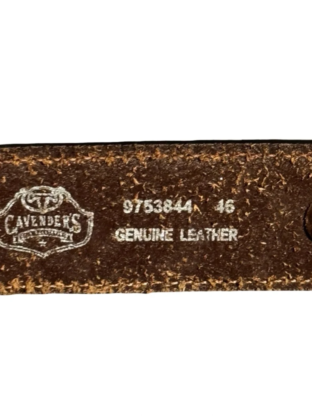 Cavendars Men’s Genuine Leather Western Cowboy Rodeo Brown Belt size 46
